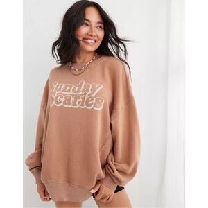 AERIE THE CHILL SUNDAY SCARIES SWEATSHIRT - - NEW WITH TAGS